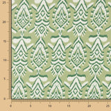 Mousseline de polyester Shibori Vert - Ribes y Casals