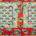 Satin de polyester imprimé Safari tropical - Ribes y Casals