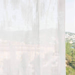 Rideau Jacquard Nuage Blanc Naturel - Ribes y Casals
