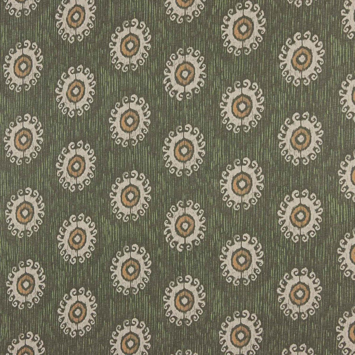 Mousseline de polyester Tribal Vert - Ribes y Casals