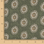 Mousseline de polyester Tribal Vert - Ribes y Casals