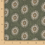 Mousseline de polyester Tribal Vert - Ribes y Casals