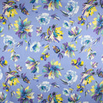 Satin imprimé lilas Maylin - Ribes y Casals