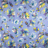 Satin imprimé lilas Maylin - Ribes y Casals