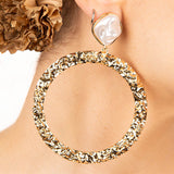 Boucles d&#39;oreilles flamenco texturées - Ribes y Casals