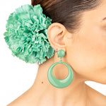 Boucles d&#39;oreilles flamenco cerceau vert - Ribes y Casals