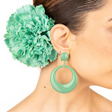 Boucles d&#39;oreilles flamenco cerceau vert - Ribes y Casals
