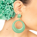 Boucles d&#39;oreilles flamenco cerceau vert - Ribes y Casals