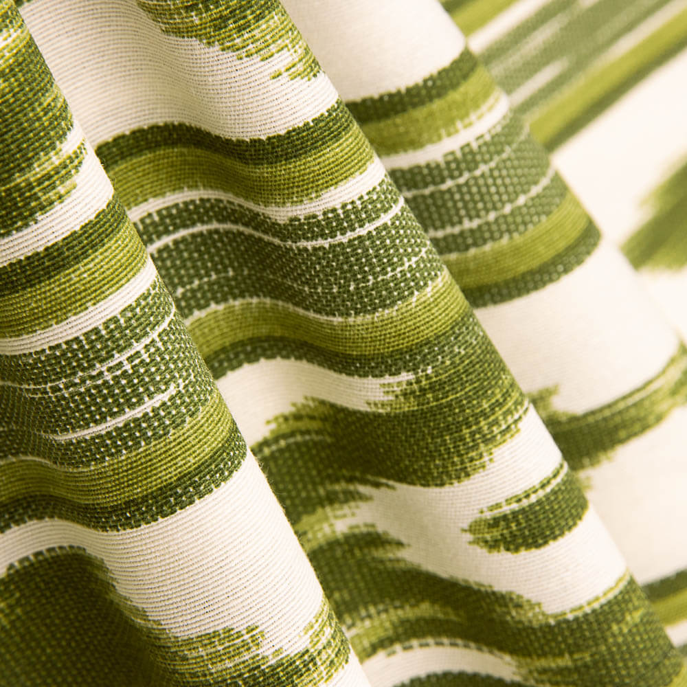 Toile IKAT Mallorque Olive - Ribes y Casals