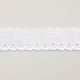 Ruban de batiste brodé blanc modèle 11788 – 25 mm - Ribes y Casals