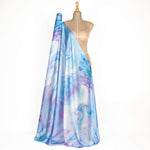 Seize Satin Imprimé Violet - Ribes y Casals
