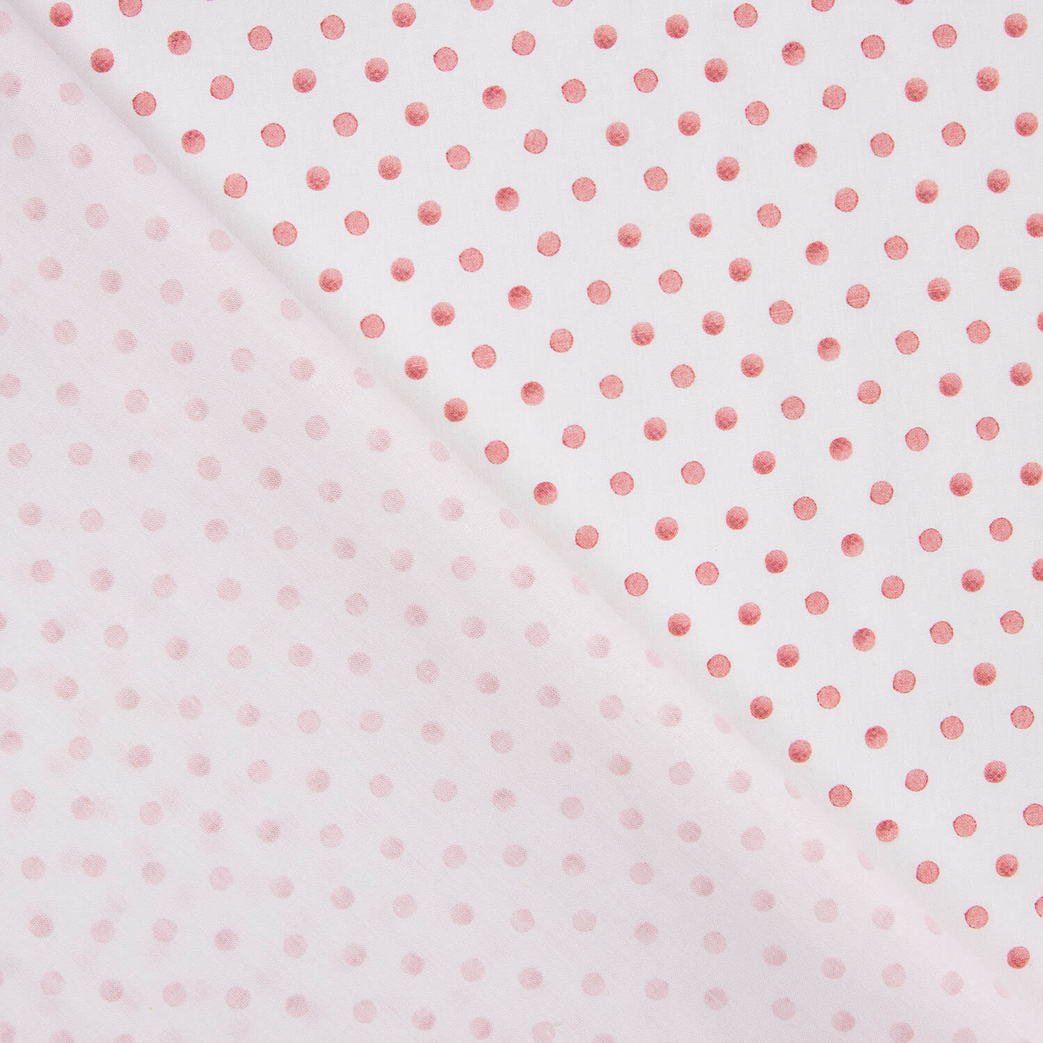 Percal imprimé à mini pois rouges - Ribes y Casals