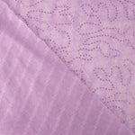 Gaze fantaisie à paillettes, couleur mauve - Ribes y Casals