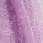 Gaze fantaisie à paillettes, couleur mauve - Ribes y Casals