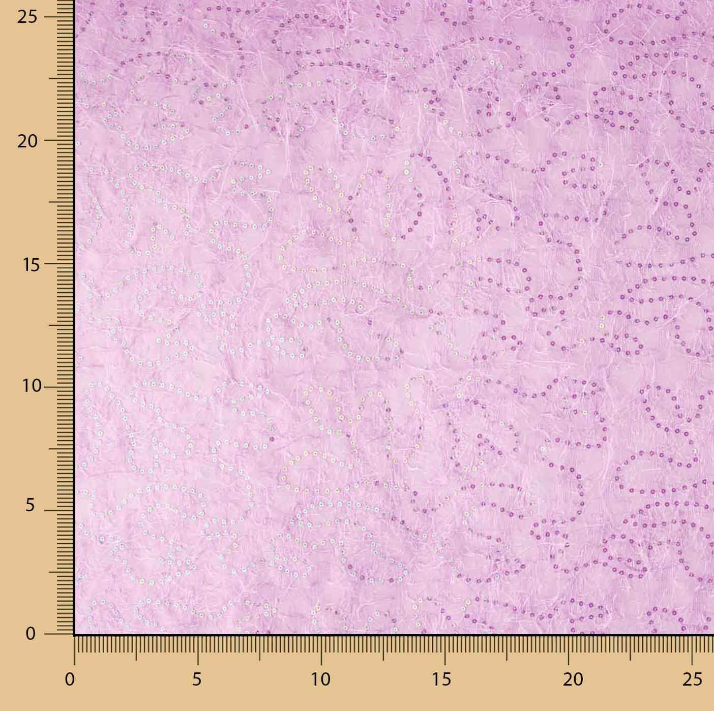 Gaze fantaisie à paillettes, couleur mauve - Ribes y Casals