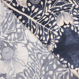 Satin polyester imprimé motif géométrique turquoise - Ribes y Casals