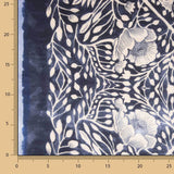 Satin polyester imprimé motif géométrique turquoise - Ribes y Casals