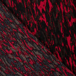 Tissu polyester satin velours rouge sauvage - Ribes y Casals