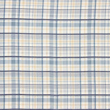 Voile de coton à carreaux bleu brise - Ribes y Casals
