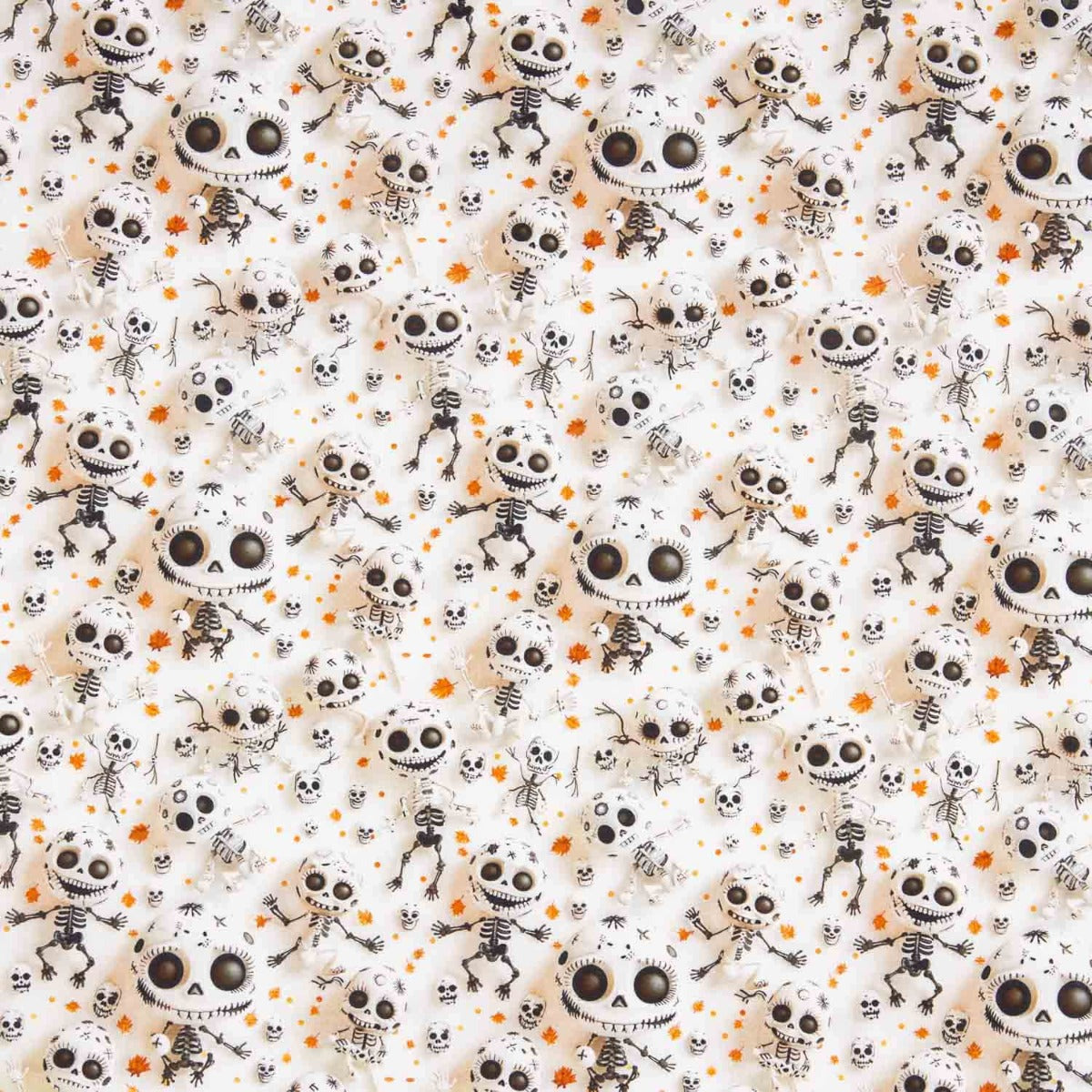 Popeline de coton Skeleton - Ribes y Casals
