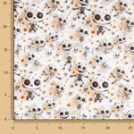 Popeline de coton Skeleton - Ribes y Casals