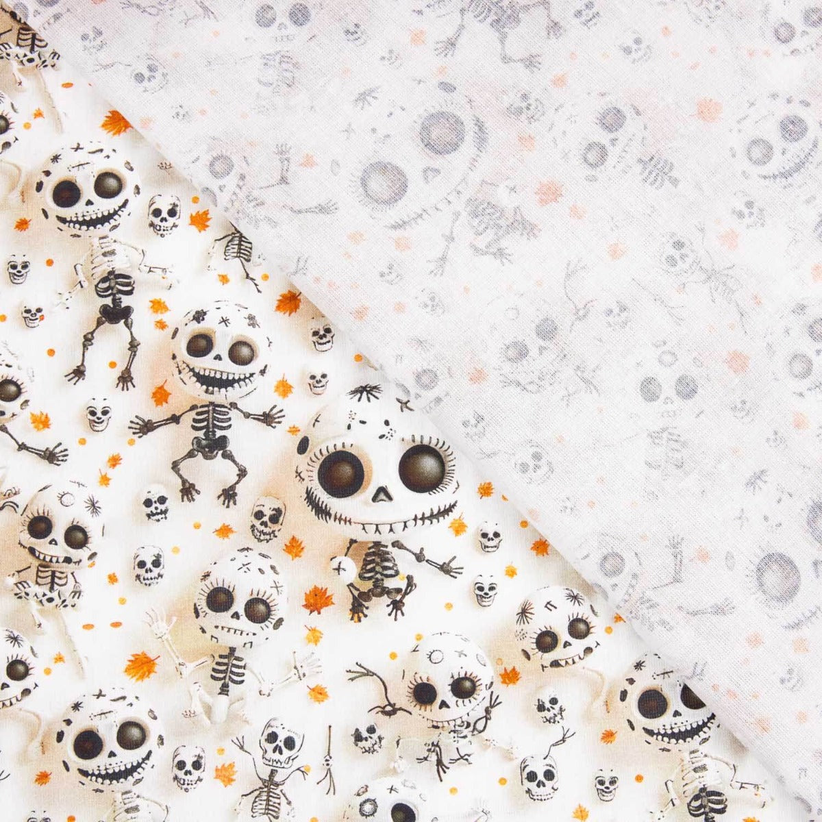 Popeline de coton Skeleton - Ribes y Casals