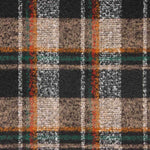 Tissu pour manteau à carreaux marron - Ribes y Casals