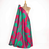 Satin imprimé Jira magenta - Ribes y Casals