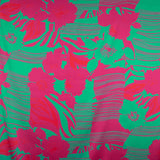 Satin imprimé Jira magenta - Ribes y Casals