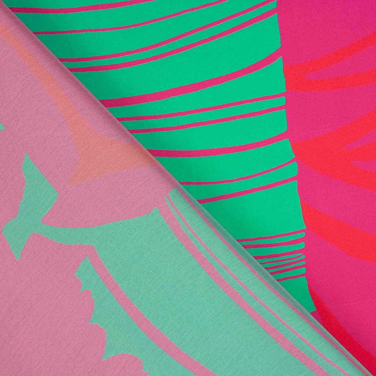 Satin imprimé Jira magenta - Ribes y Casals