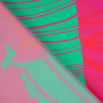 Satin imprimé Jira magenta - Ribes y Casals