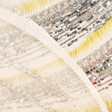 Strass Tulle Blanc Jaunes Dégradé Plissé - Ribes y Casals