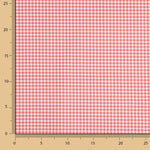 Percal imprimé à carreaux mini rouge - Ribes y Casals