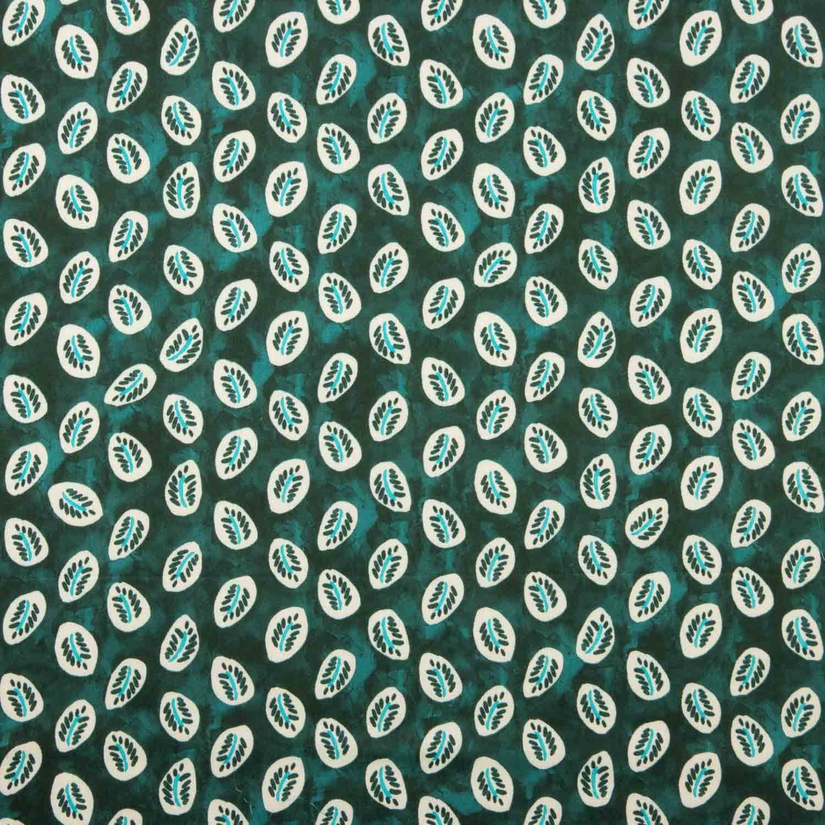 Chute de satin de viscose vert jungle 70 x 145 cm - Ribes y Casals