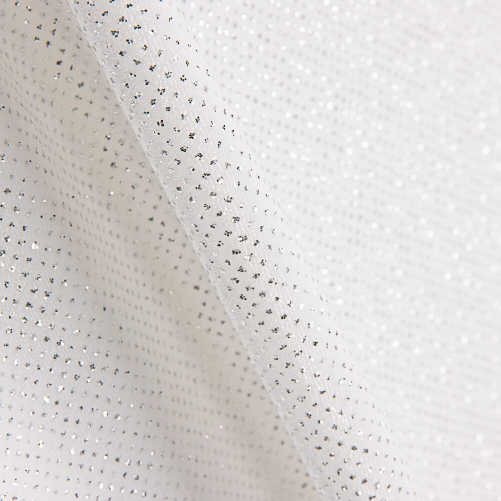 Velours Stretch Blanc Pailleté - Ribes y Casals