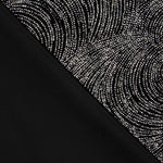 Velours Stretch Géo Pailleté Noir - Ribes y Casals