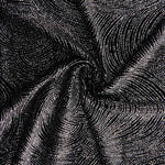 Velours Stretch Géo Pailleté Noir - Ribes y Casals