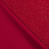 Velours Stretch Geo Glitter Rouge - Ribes y Casals