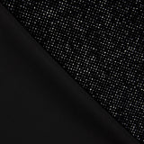 Velours Stretch Noir Pailleté - Ribes y Casals