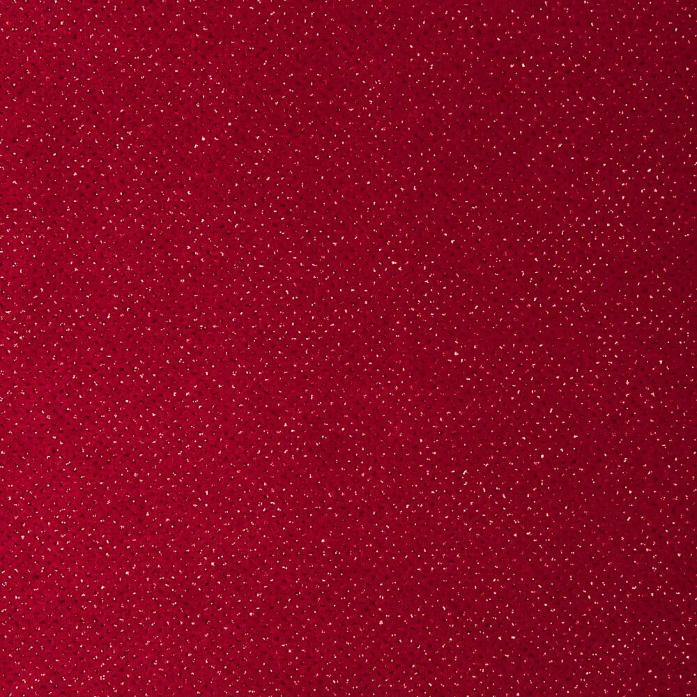 Velours Stretch Pailleté Rouge - Ribes y Casals