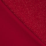 Velours Stretch Pailleté Rouge - Ribes y Casals