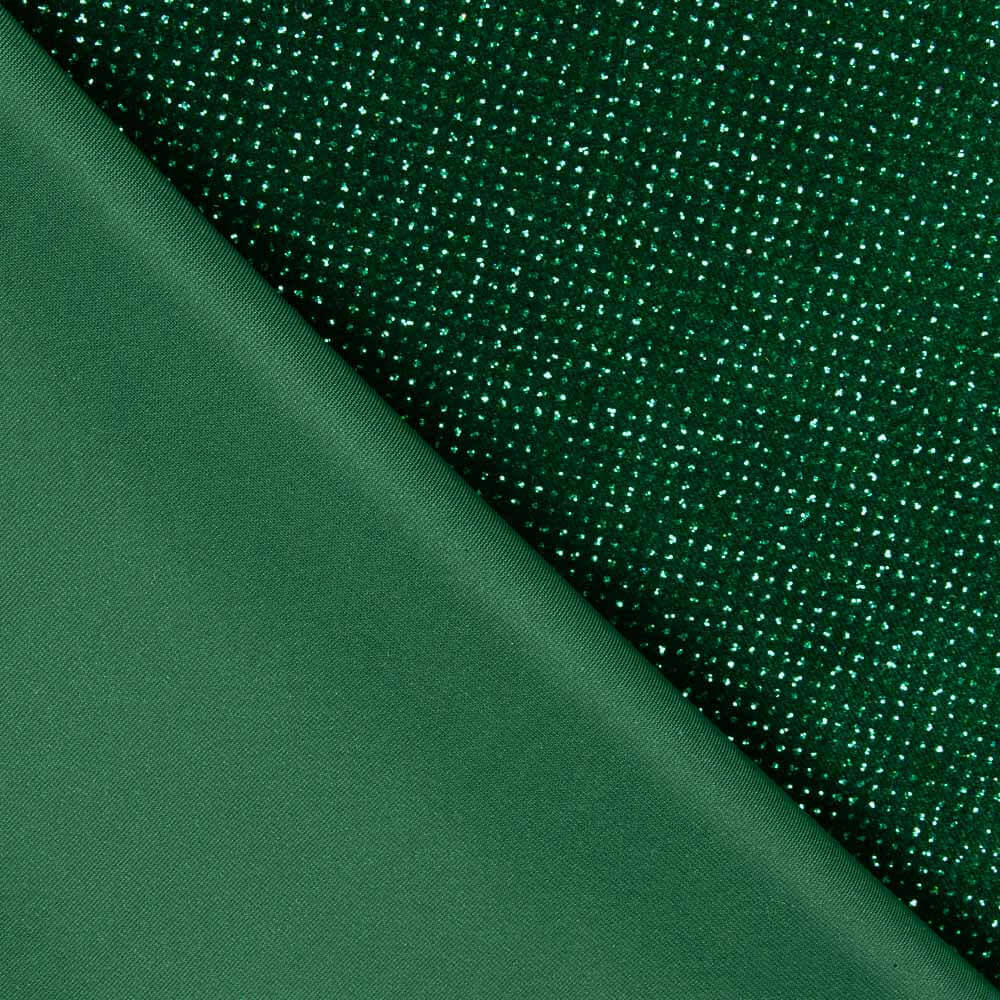 Velours Stretch Scintillant Vert Bouteille - Ribes y Casals