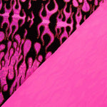 Lycra Floqué Trash Fuchsia - Ribes y Casals