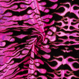 Lycra Floqué Trash Fuchsia - Ribes y Casals