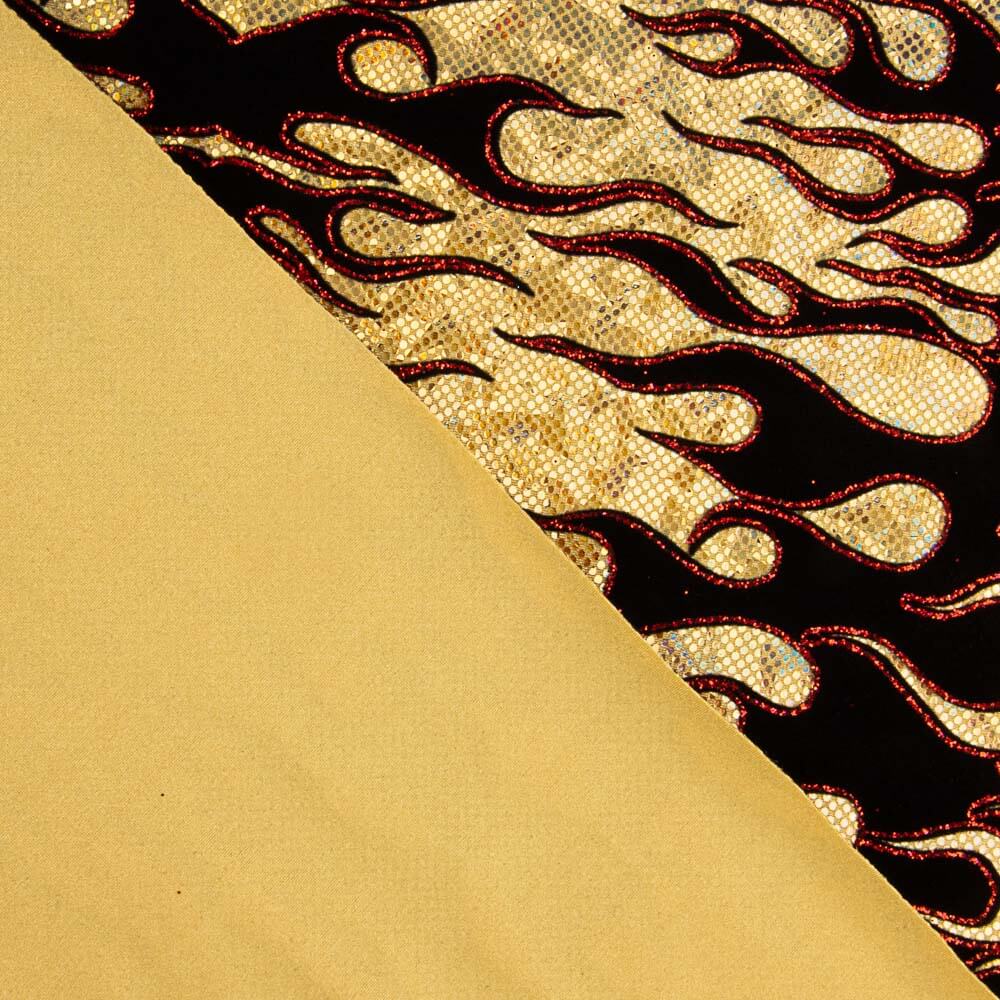 Trash Lycra Floqué Or - Ribes y Casals