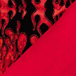 Lycra Floqué Trash Rouge - Ribes y Casals