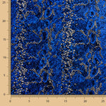 Lycra Floqué Animal Bleu - Ribes y Casals