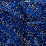 Lycra Floqué Animal Bleu - Ribes y Casals