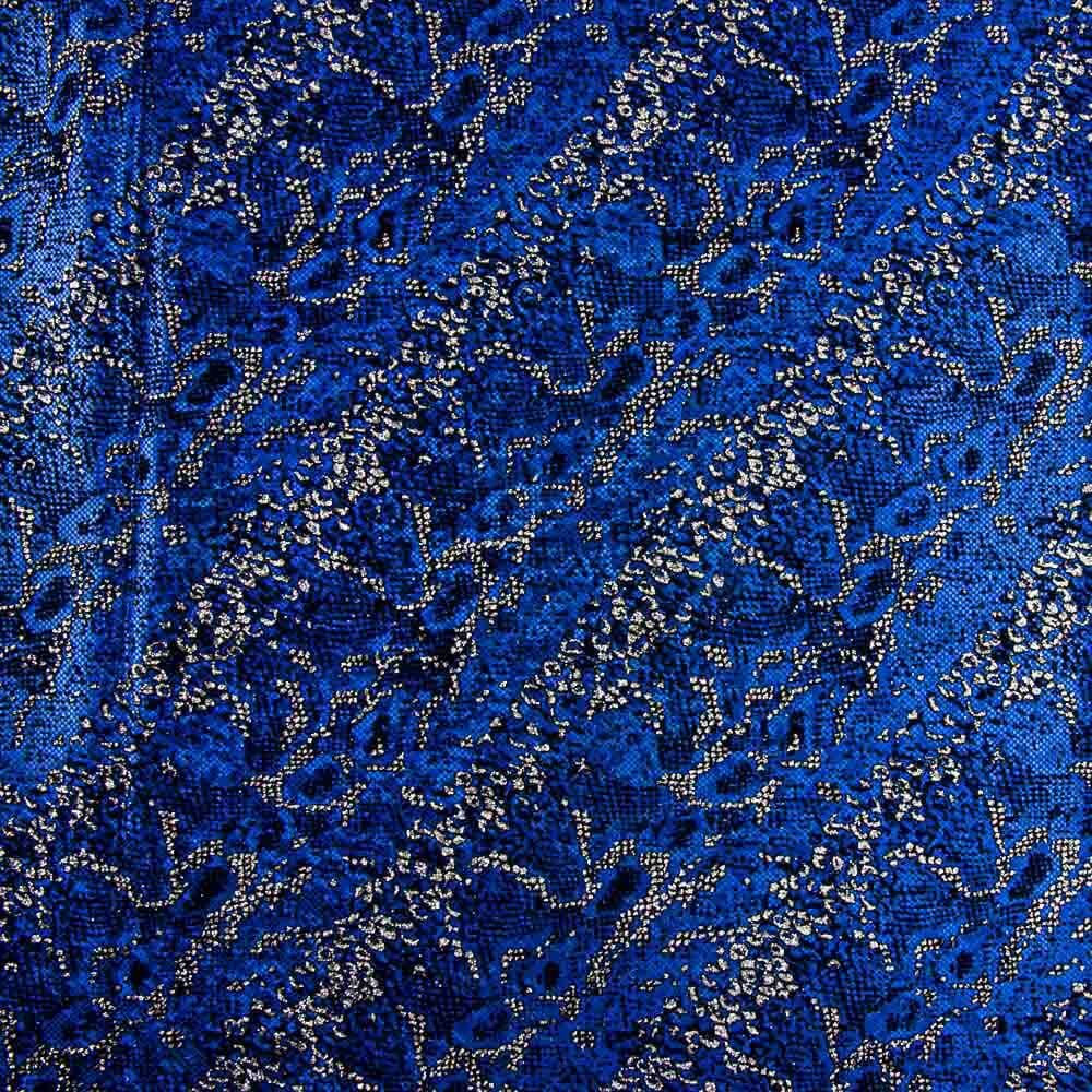 Lycra Floqué Animal Bleu - Ribes y Casals