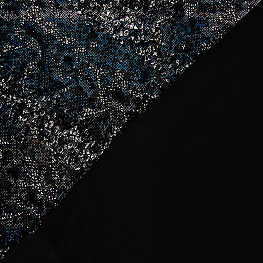 Lycra Floqué Animal Noir - Ribes y Casals